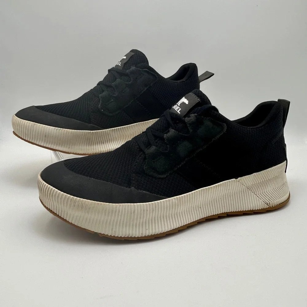Sorel Out N About III Low Waterproof Platform Sneakers Womens 8.5 Black Gorpcore